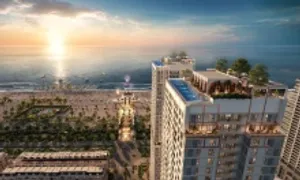Tầm nhìn hướng biển của căn hộ Tháp Signature tại Đồng Hới
