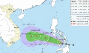 Hôm nay áp thấp nhiệt đới khả năng mạnh lên thành bão